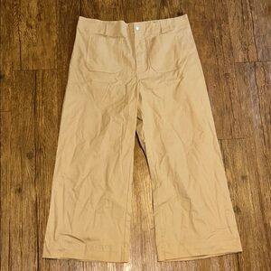 Eesome Women's Taupe Wide-Leg Trousers